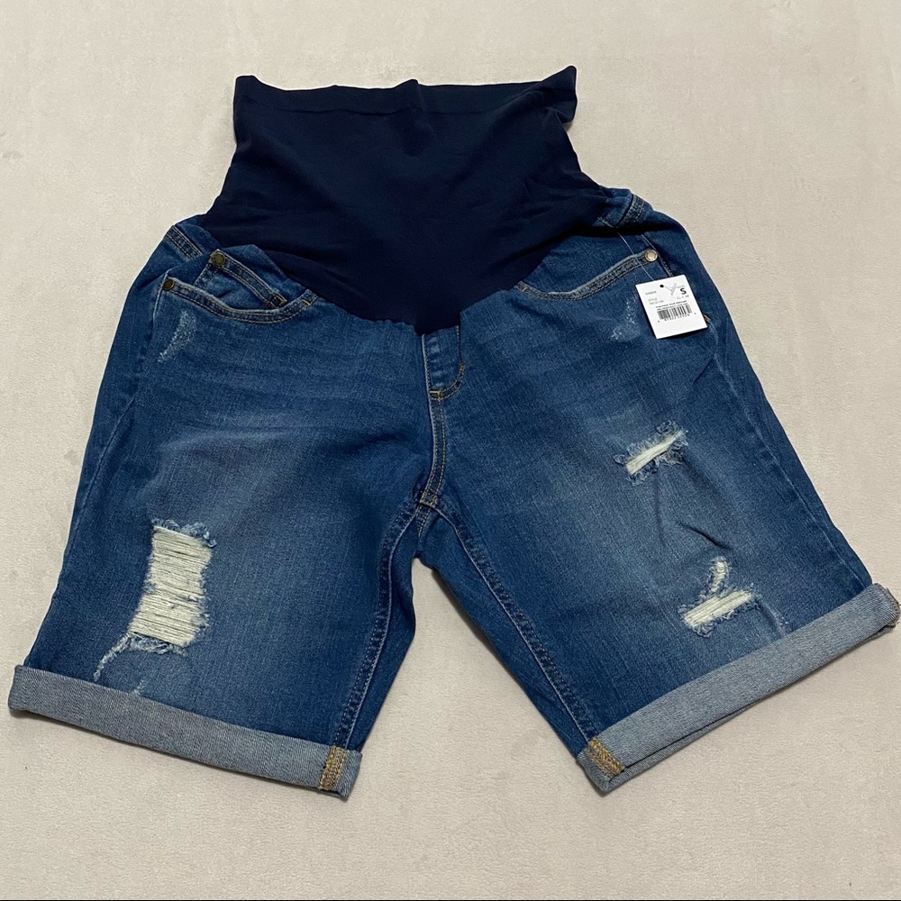 NWT! | Indigo Blue Maternity Jean Shorts